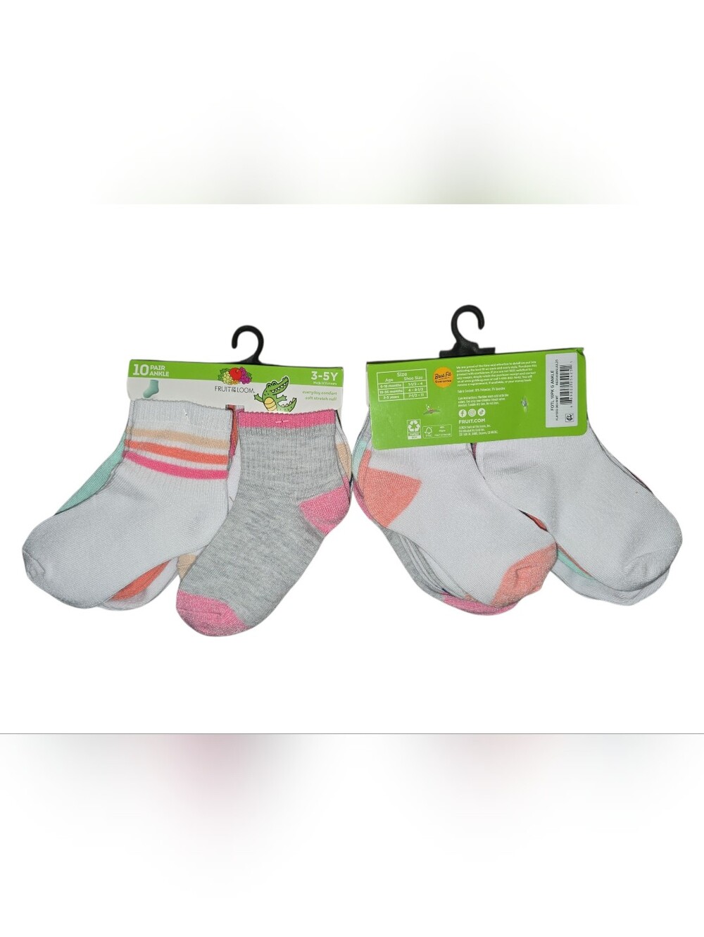 20 Pair of Fruit Of The Loom Ankle Socks